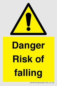 Danger Risk of falling